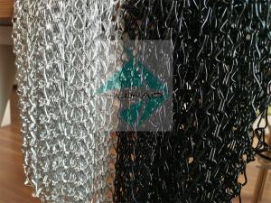 China Wall Divider 1.6mm Metal Mesh Drapery Anodized Surface Treatment Aluminium Chain Link wholesale