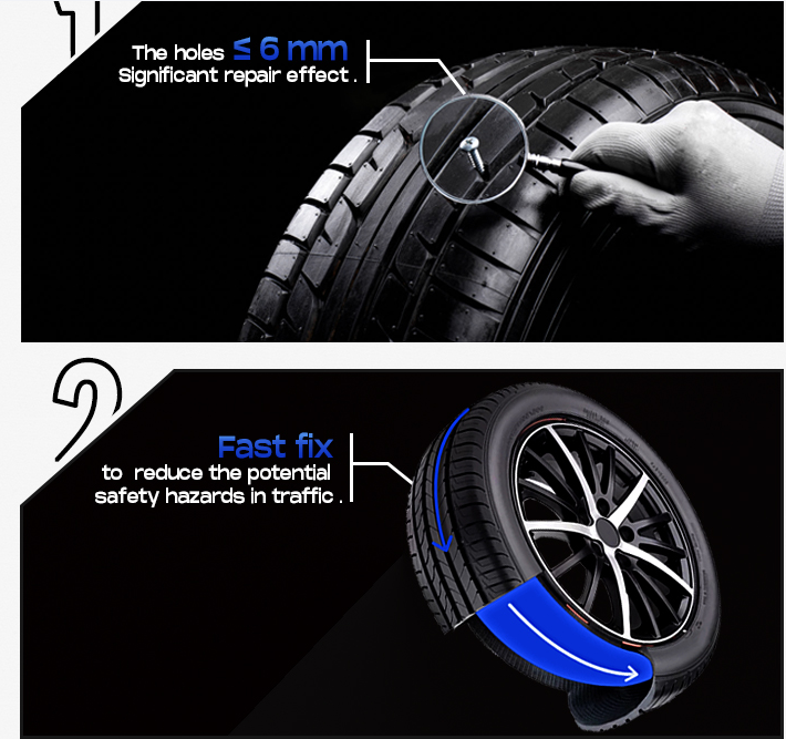 Portable Vehicle Auto Tyre Sealer Emergency 450ml Tire Sealant & Inflator