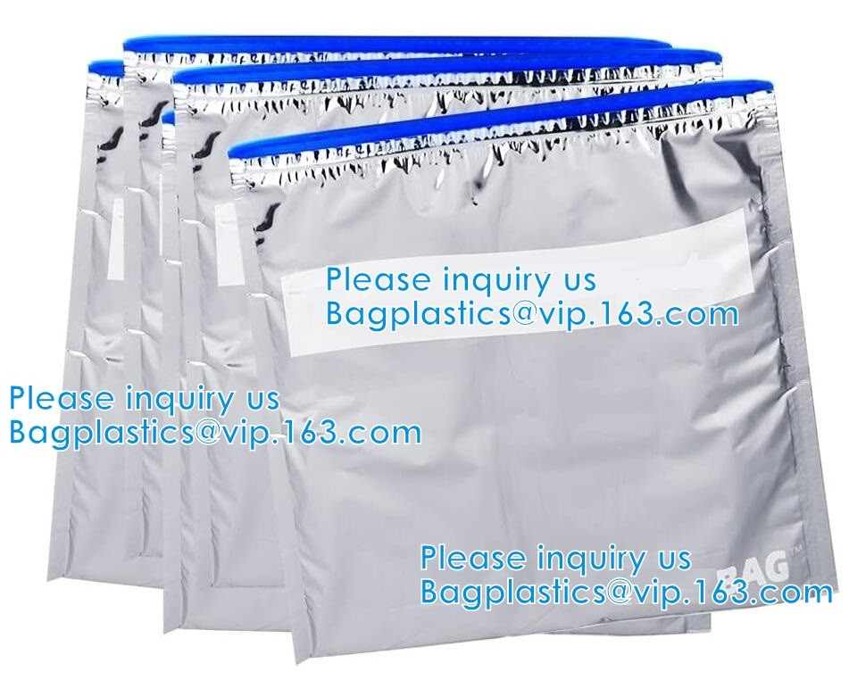 China Closure Reusable Waterproof EPE Slider Zipper Bags Foam Zipper Slider Bags Insulation Pack wholesale