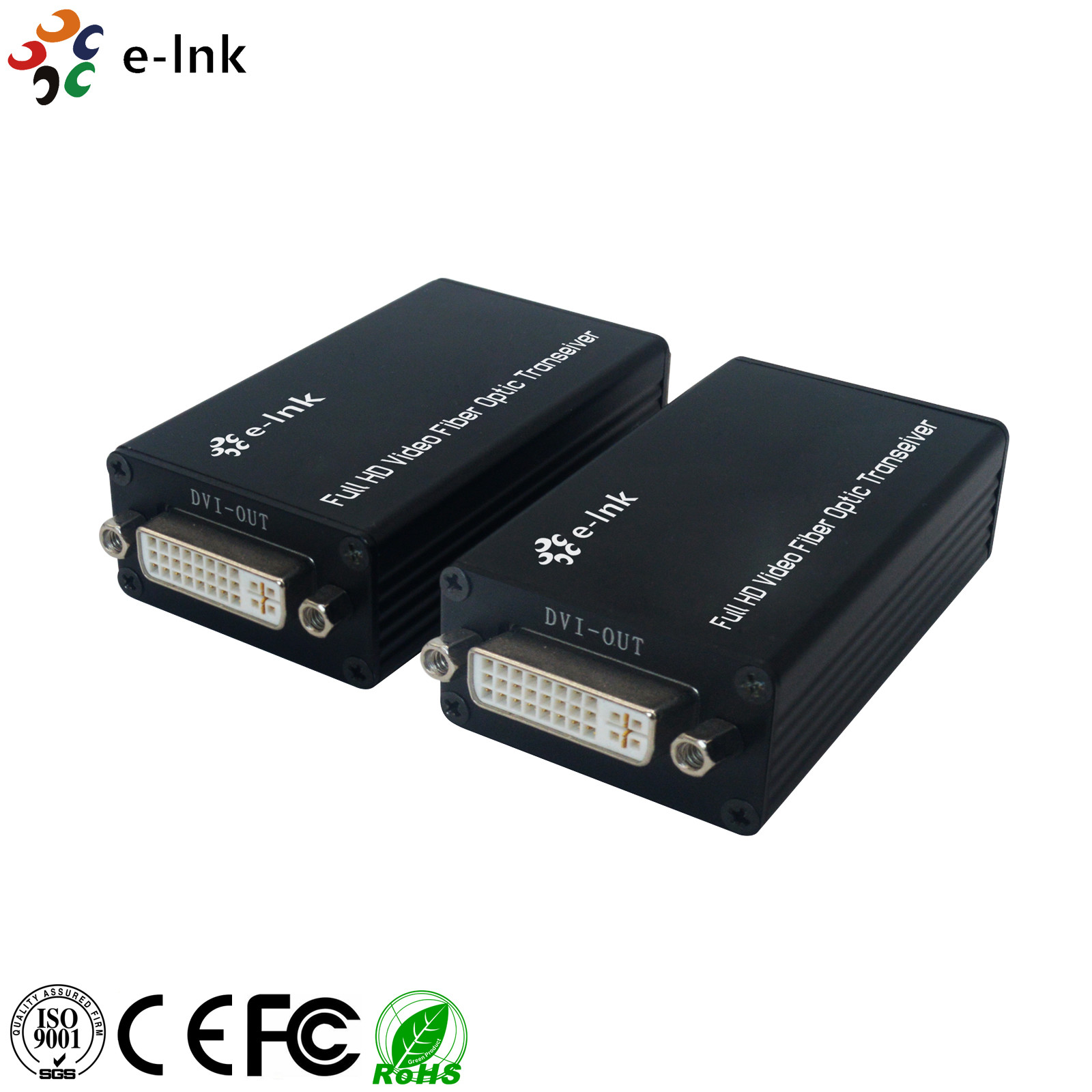 China Mini DVI Fiber Optic Extender with external stereo audio wholesale