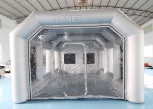 China 7x4x3m Carbon Filter Paint Inflatable Spray Booth / Portable Car Spray Booth Tent wholesale