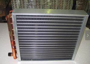 China Aluminum Fin Type Heat Exchanger Treated With Powder Coating Prevent Corrosion wholesale