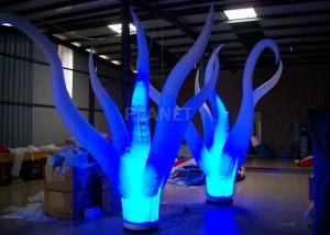 China Color Changing Inflatable Tree Durable 210 D Oxford Cloth For Event Decoration wholesale