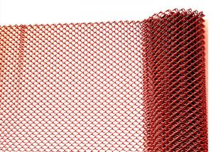 China Colorful Decorative metal mesh drapery , Aluminum wire Chain Link Mesh Curtain wholesale