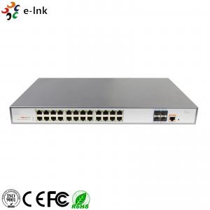 China 28 Port 10G Managed L2 Industrial Ethernet POE Switch 24 Port 10/100/1000 Base -T wholesale