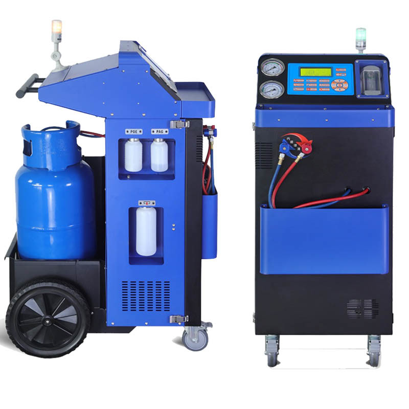 China Cars A/C Cleaning R134a Refrigerant Recovery Machine Unit With Sight Glass wholesale