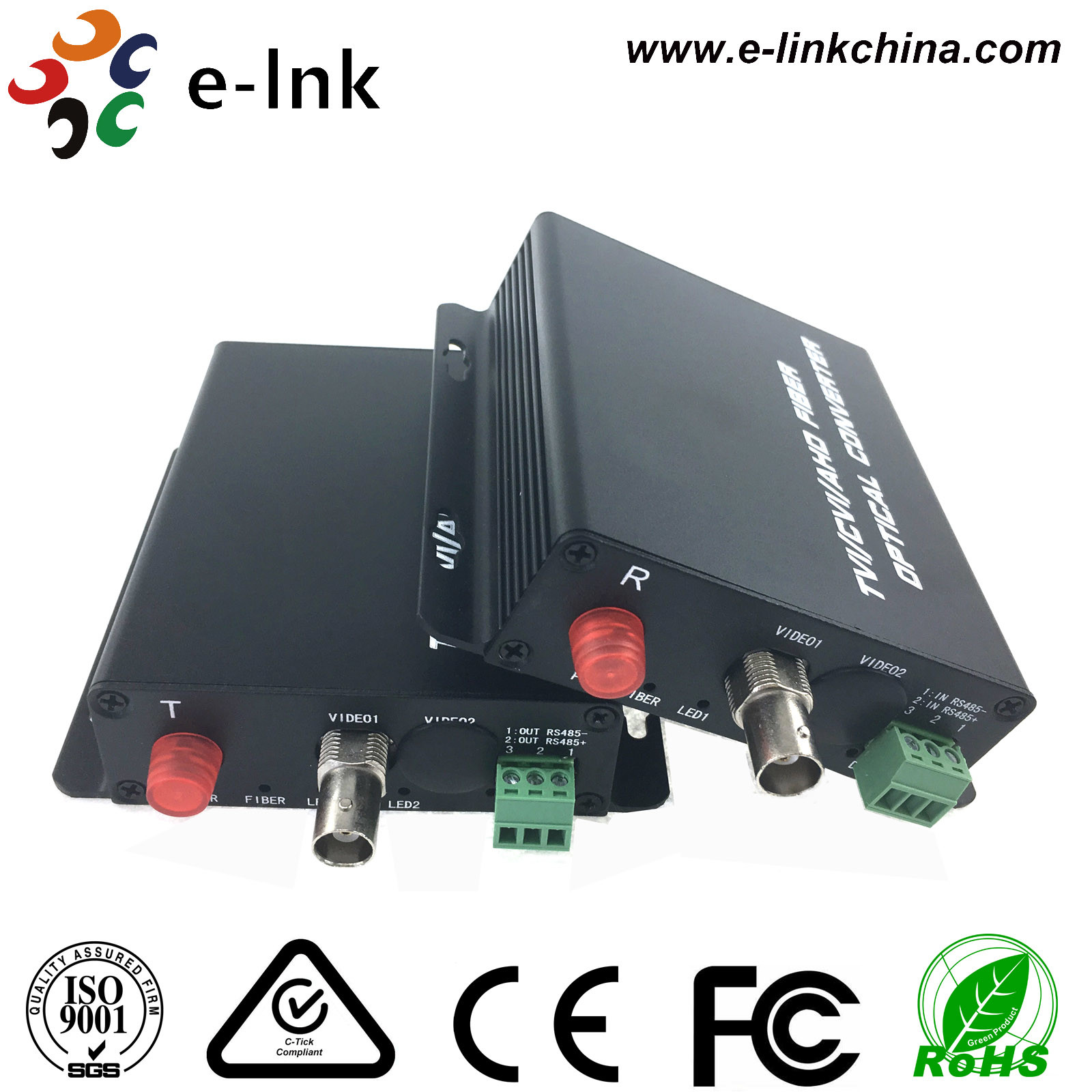 China 1 Ch HD-AHD/CVI/TVI/CVBS Multimode Fiber Media Converter 720P 960P 20km Single Mode wholesale