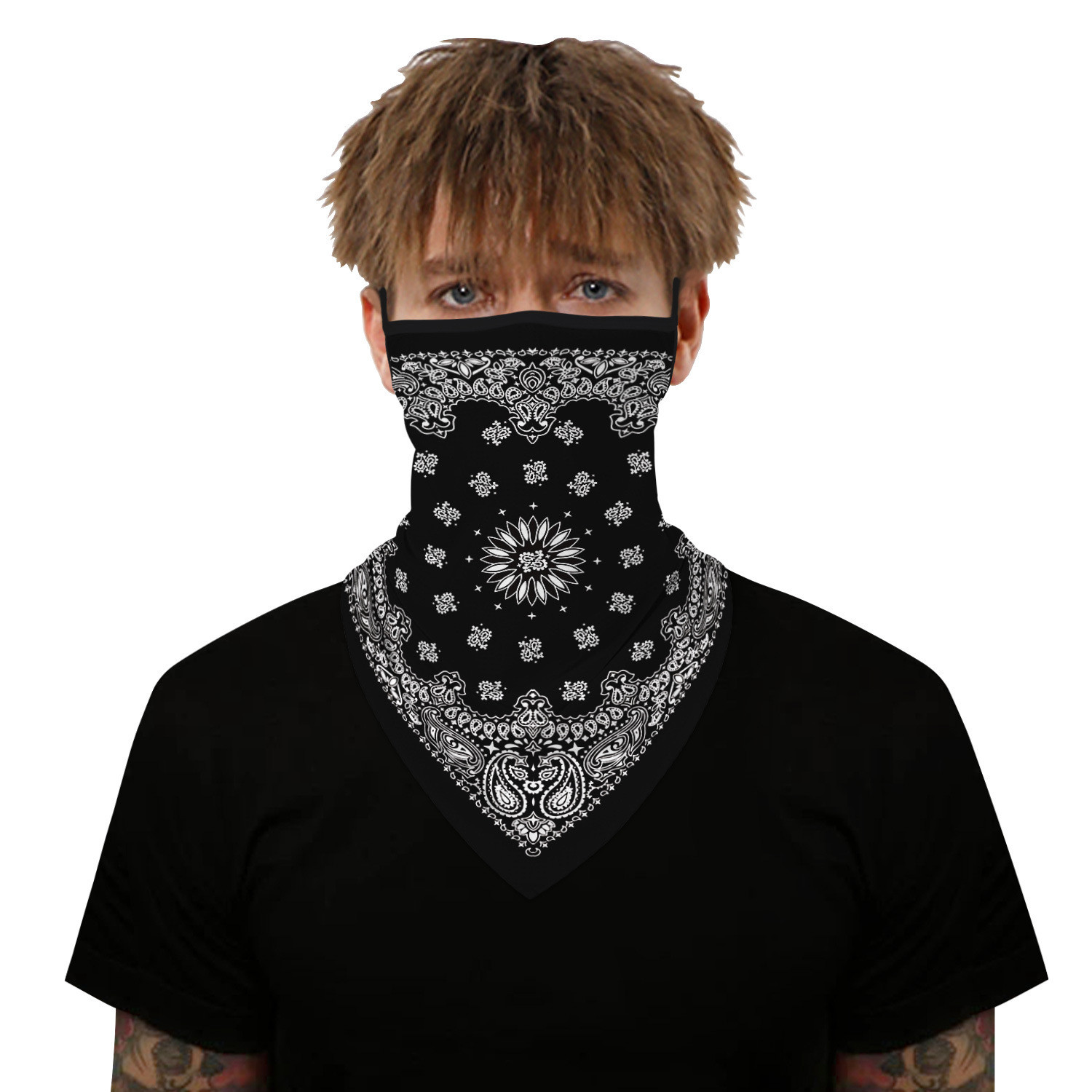 Buy cheap Polyester Anti Mosquito Dustproof 45×23.5cm Head Bandana Scarf Face Shielf from wholesalers