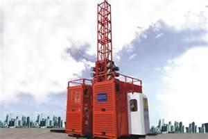 China 1T industrial Hydraulic building rack pinion hoist equipment Goods Elevators wholesale