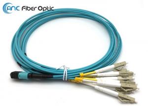 China OM3 8F MPO Fiber Optic Cable Assemblies wholesale