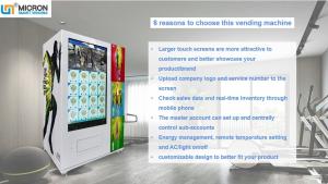 China Coin Operated 24 Hours Self Service Smart Vending Machine With Nayax Card Reader wholesale