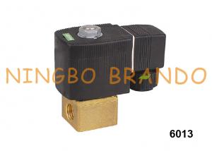 China 6013 A 1/8 FKM BR 2 Way NC Brass Solenoid Valve 1/8'' 24V DC wholesale