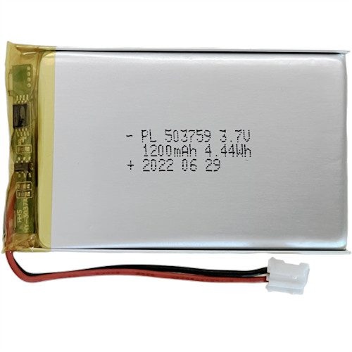 China 3.7V 1200mAh Rechargeable Lithium Polymer Battery 503759 for Advisement Player wholesale