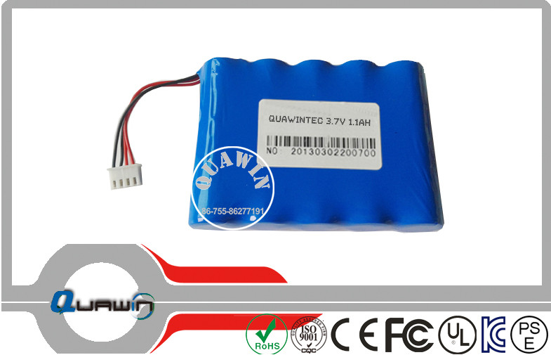 China Rechargeable Toy 18650 Lithium Battery Packs , 3.7 V 11000mah Li-Ion Battery wholesale