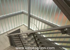 China Low Iron Tempered U Shaped Glass 262(W)X60(H)X7(T) Mm Dimension Building Material wholesale