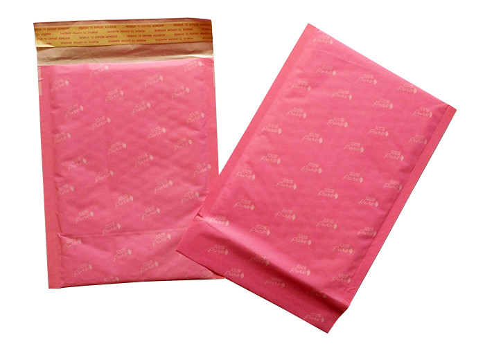 China 340mm Length 250mm Wide Red Kraft Bubble Mailer wholesale