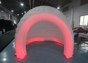 China 3m White Oxford Cloth Inflatable Bubble Igloo Dome Tent With Led Light wholesale