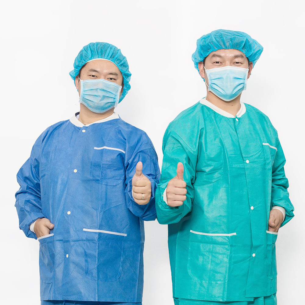 China Nonwoven Sterile Medical Scrub Suits EO Sterile Disposable Medical Uniforms wholesale