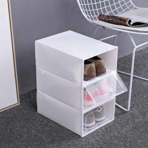 China Multiscene Use Rectangle Household Shoe Box For Sneakers Storage Dustproof Odorless wholesale