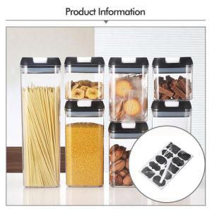 China 7 Pcs Plastic Multiple Size Airtight Storage Food Containers Set with Durable Lids wholesale