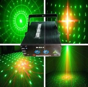 Laser Show Equipment Duble Holes Eight Patterns Firefly Laser Light