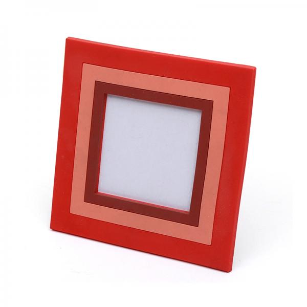 PVC Soft Rubber red Custom Size Photo Frames 3D Home Decoration