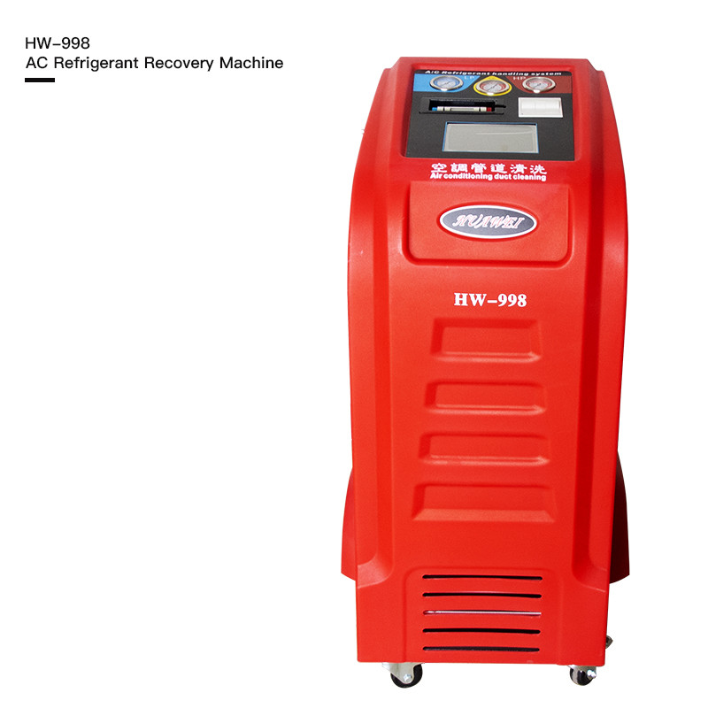 China Colorful LCD Display AC Refrigerant Recovery Machine With Database wholesale
