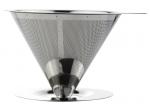 China Durable Pour Over Coffee Filter Cone With Stand , Metal Coffee Dripper wholesale
