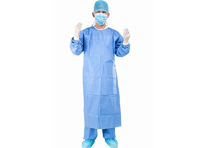 Buy cheap SMMS Disposable Surgical Gown Medical Sterile Blue 35g Class II from wholesalers
