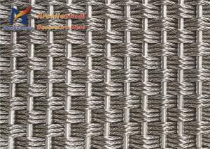China 5mm Architectural Wire Mesh Panels Hotel Elevator Facades Antique Brass wholesale