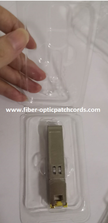 Blister Box 10G SFP RJ45 Fiber Optic Accessories Clear PET SFP Module