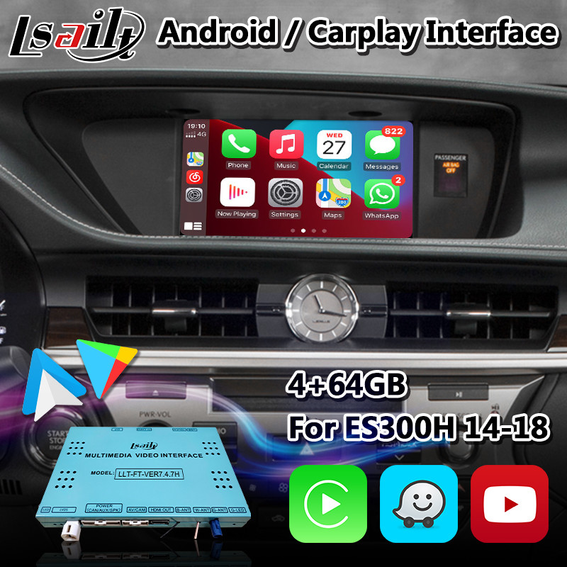 China 64GB Android Multimedia Video Interface For Lexus ES350 ES 300H With Wireless Apple Carplay wholesale