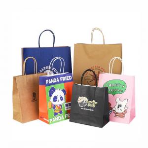 China Easy-to-use Sturdy Kraft Gift Bag Paper Shopping Bags with Handle wholesale