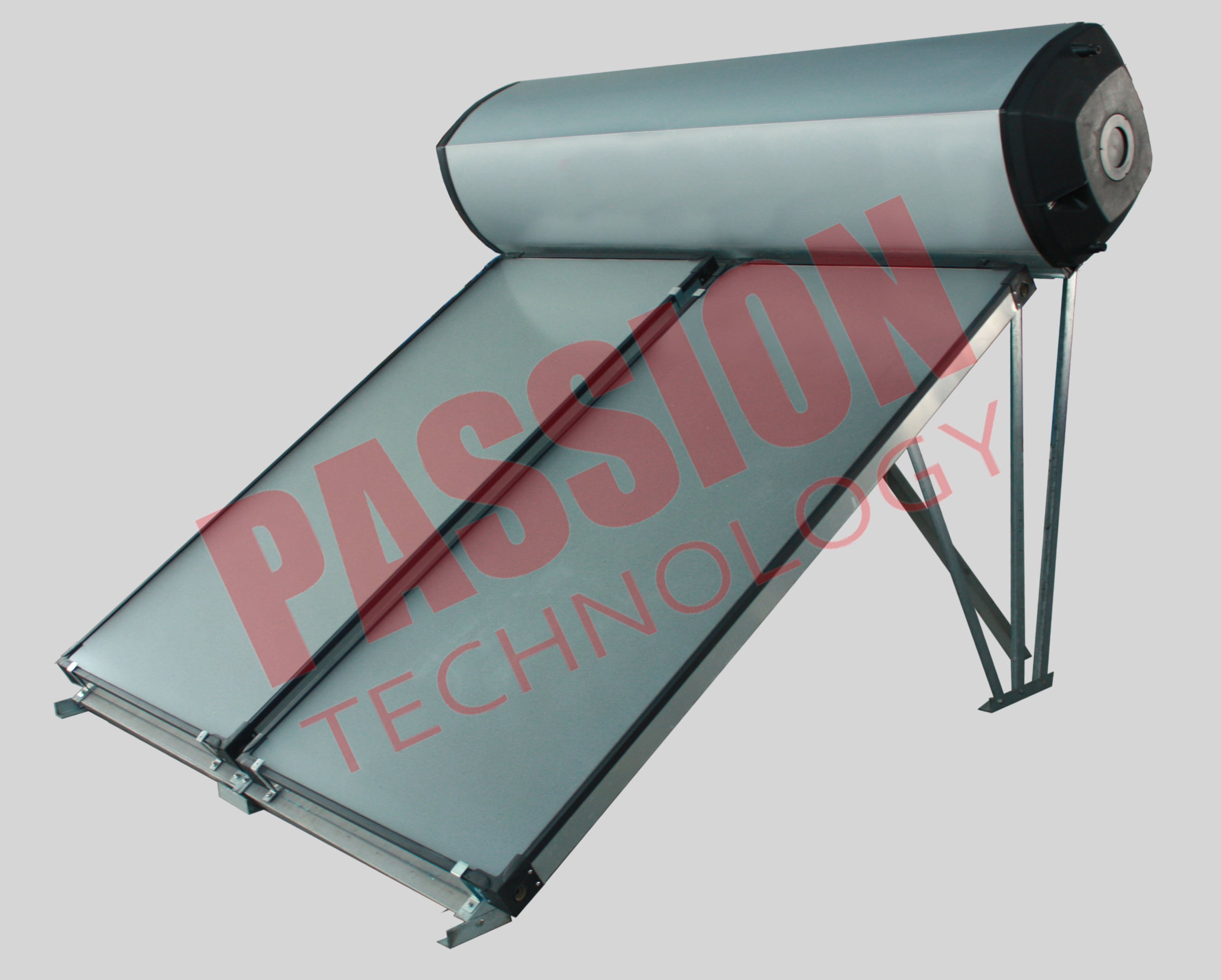 China Compact Swimming Pool Solar Water Heater Flat Plate Black Chrome Coating wholesale