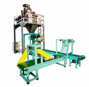 China 5kg To 50kg Rice Grains Bag Weighing Packing Machine And Palletizing Line wholesale