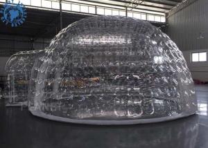 China Outdoor Transparent Inflatable Dome Tent For Mobile Hotel / Clear Igloo Tent wholesale