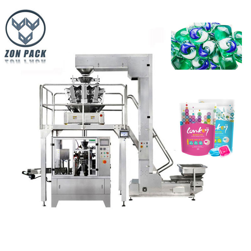 China Counting Zip Lock Pouch Packing Machine For Laundry Pods wholesale