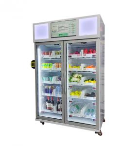 China Seafood Egg R290 Refrigerated Vending Machine Smart Fridge Vending With Card Reader wholesale