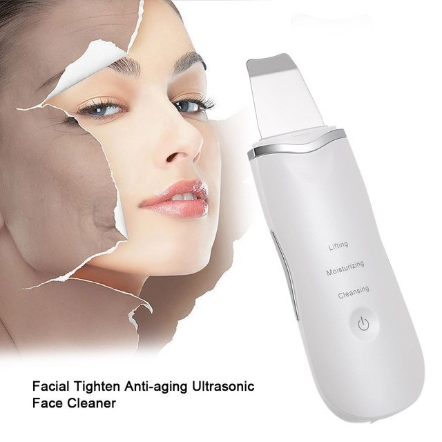 China Led Facial Scrubber Machine Blackhead Vacuum , Professional Ultrasonic Spatula wholesale