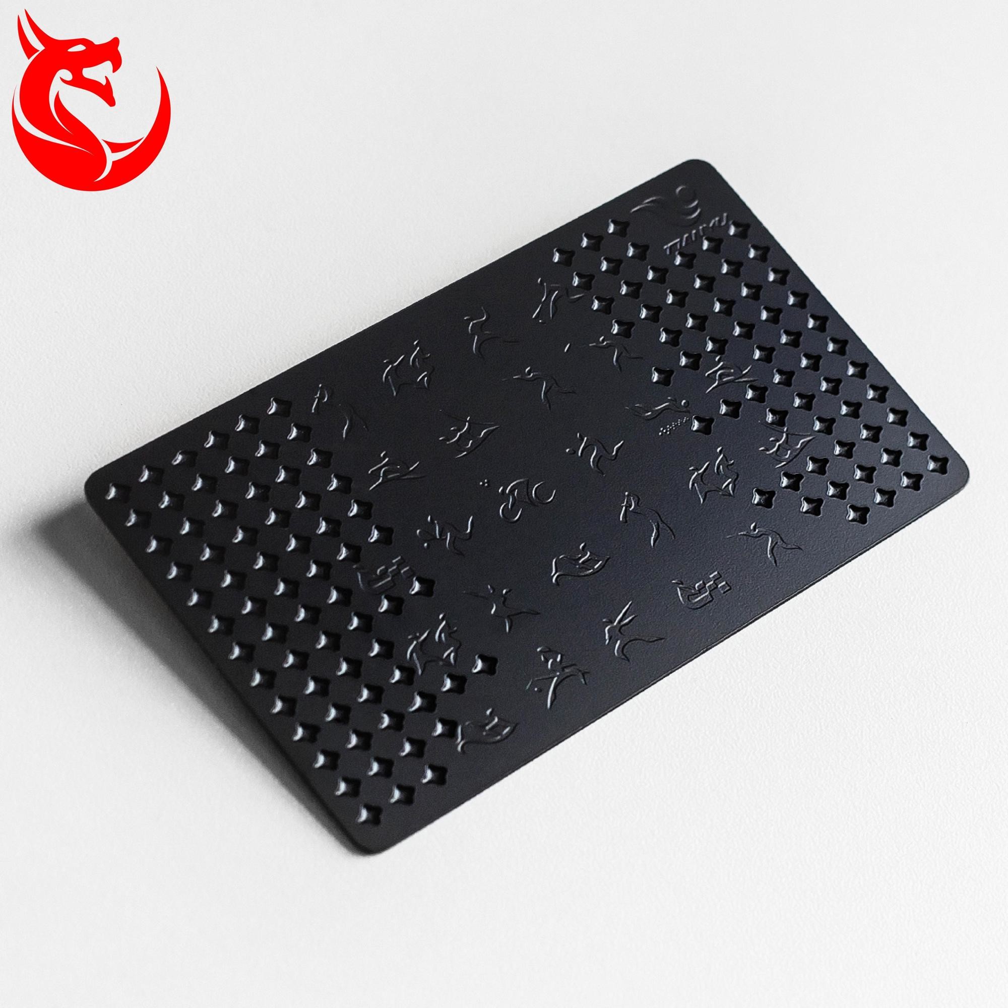 China Stainless Steel Matte Black And Gold Business Cards  Different Background  Coated wholesale