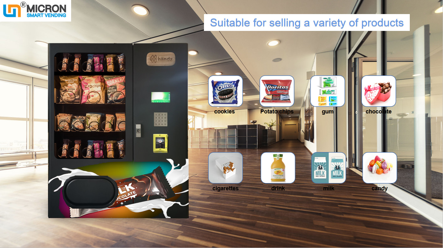 China mini snack and drink vending machine with smart system and touch screen in the office wholesale