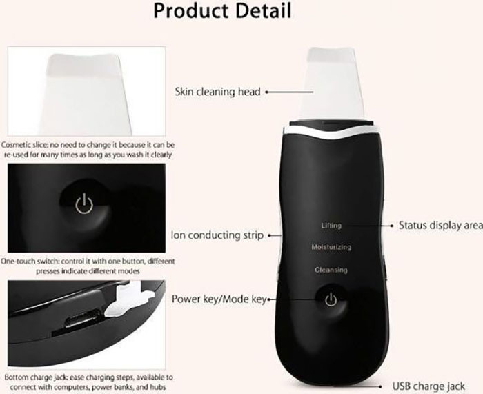 China Skin Ultrasonic Facial Cleaner wholesale