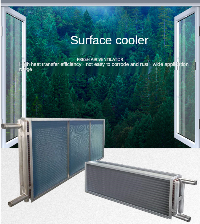 Freezer Microchannel Heat Exchanger 37mm Wall Thickness fin coil