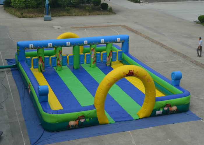 China Inflatable race course sport game colourful Inflatable playing field for children under 12 years old wholesale