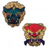 Buy cheap Lion Dog 3D 10cm Custom Embroider Patch Die Cut Border For Jackets from wholesalers
