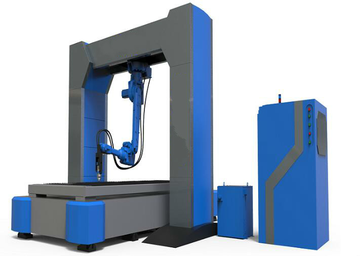 China Sheet Metal Robotic Laser Cutting Machine 1800M Arm Length 3000*1500mm wholesale