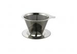 China 304 Stainless Steel Coffee Filter Simple Coffee Worker With Folded Edge wholesale