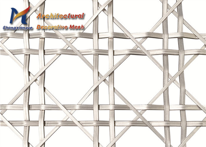 China 4m Architectural Woven Wire Mesh Divider SS304 Stainless Steel wholesale