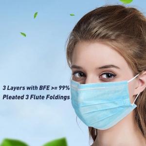 China High Breathability Disposable Medical Mask , Anti Pollution Face Mask wholesale