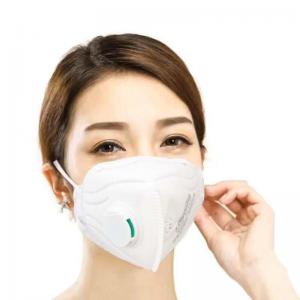 China Adjustable N95 Face Mask Anti Foldable Non - Woven Material Dust Pollution wholesale